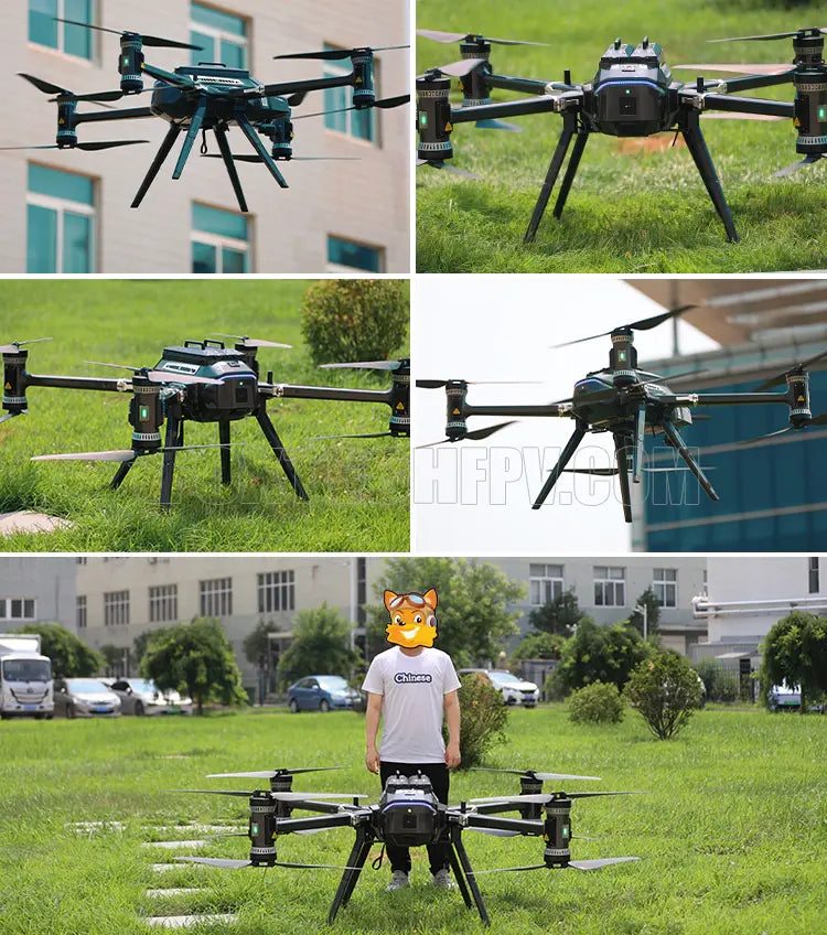 Octocoper THEA 200MP Octocopter - 8 Axis 70KG Payload 45 Minutes Endurance Heavy ...
