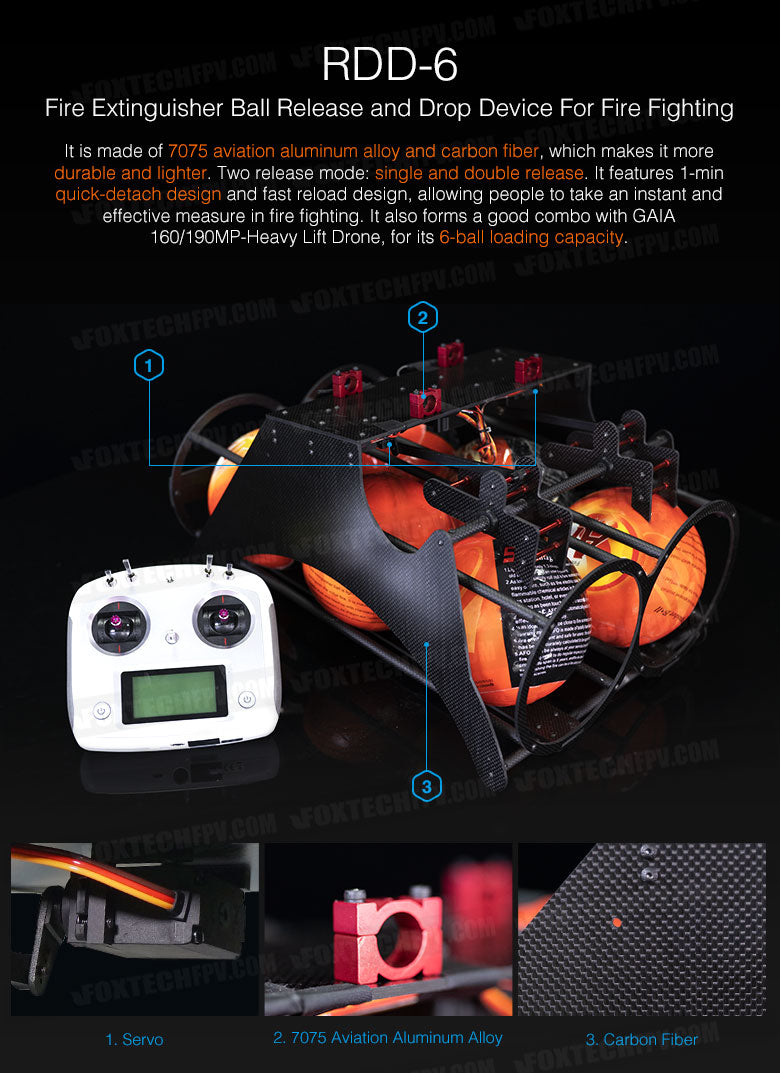 Firefighting device with durable design and quick-detach feature.