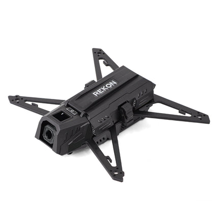 HGLRC Rekon35 V2 3.5-inch carbon fiber drone frame kit with integrated 2S power module, angled view
