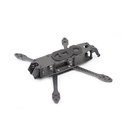 HGLRC MY5 5-Inch Freestyle & Training FPV Frame assembled carbon fiber quad frame, angled view