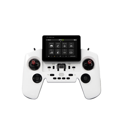 White X-Lite RII transmitter front view showing ETHOS home screen and control sticks
