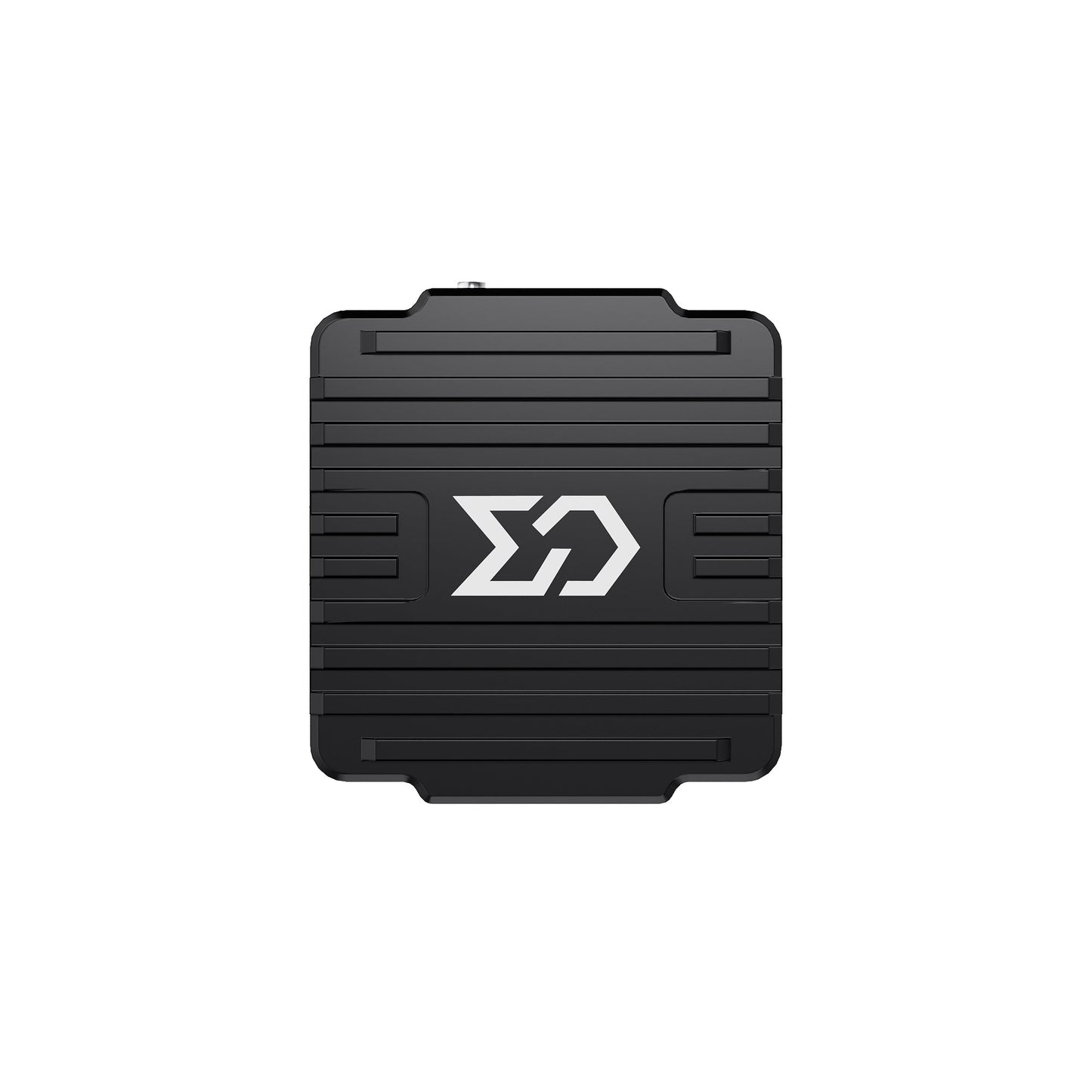 Sub250 Send T1600 VTX top view showing ribbed heatsink cover and Send logo