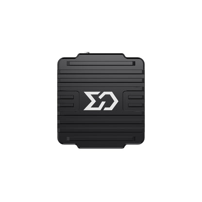 Sub250 Send T1600 VTX top view showing ribbed heatsink cover and Send logo