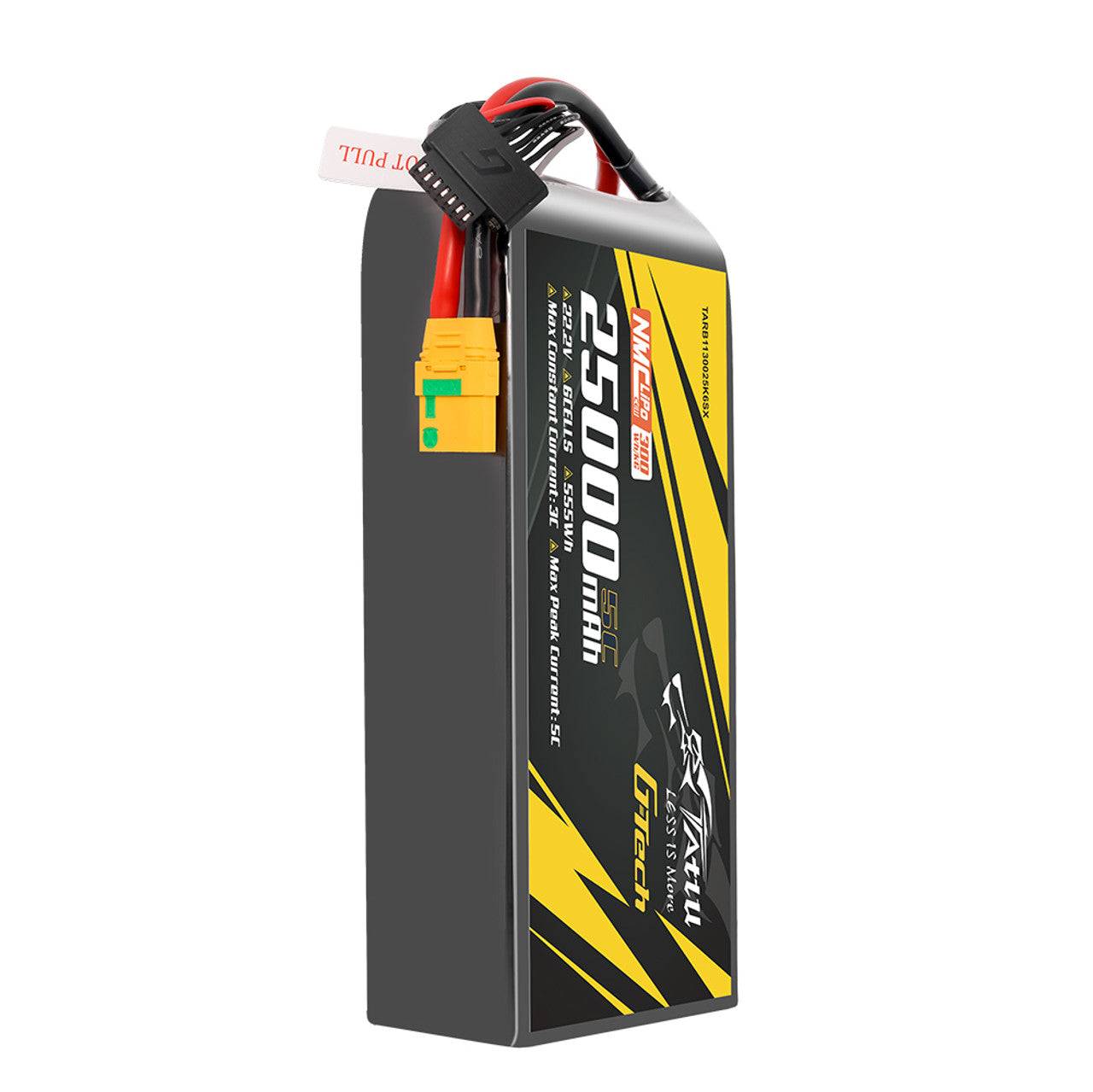Tattu Semi-solid 300Wh/kg 25000mAh 22.2V 6S1P 5C G-Tech LiPo Battery Pack with XT90S-F, 208x91.5x51mm 2048g
