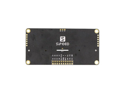 Back side of Sipeed camera board with Sipeed logo and pin header pads