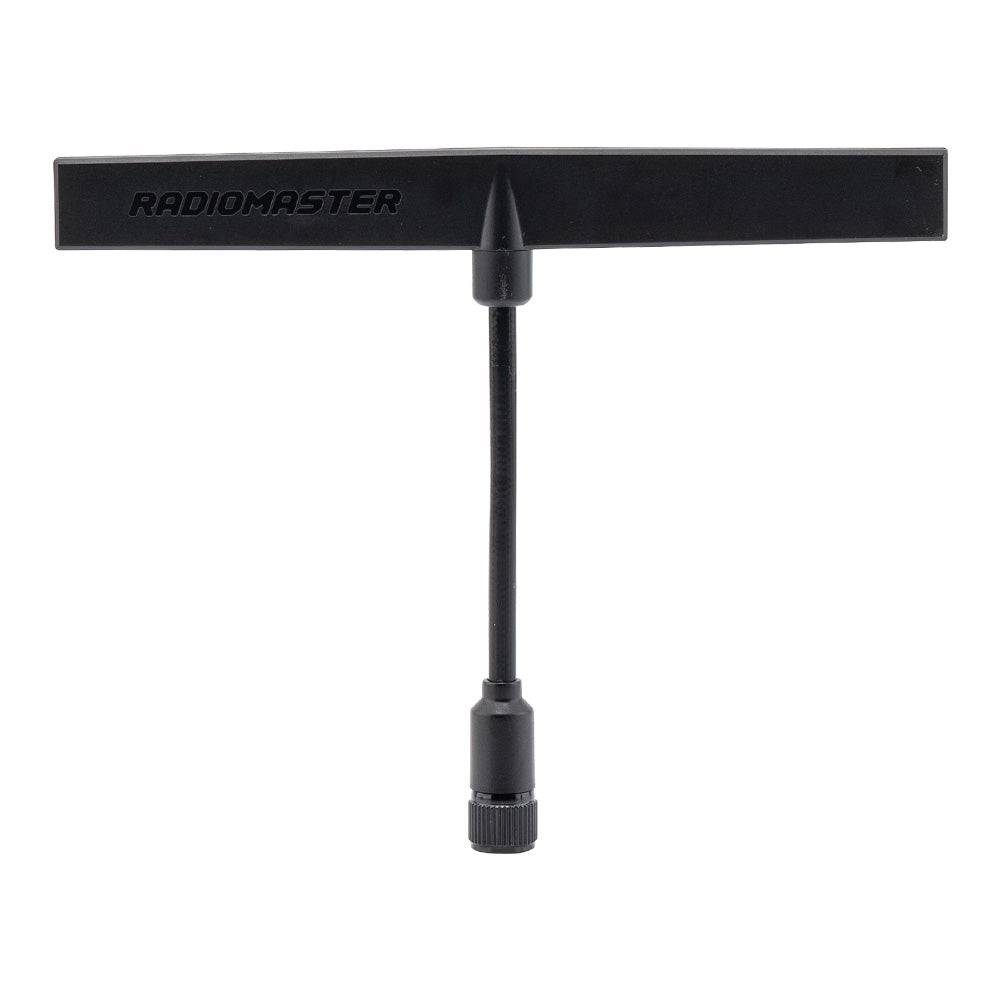 RadioMaster dual band T antenna with Radiomaster logo on crossbar and RP-SMA connector