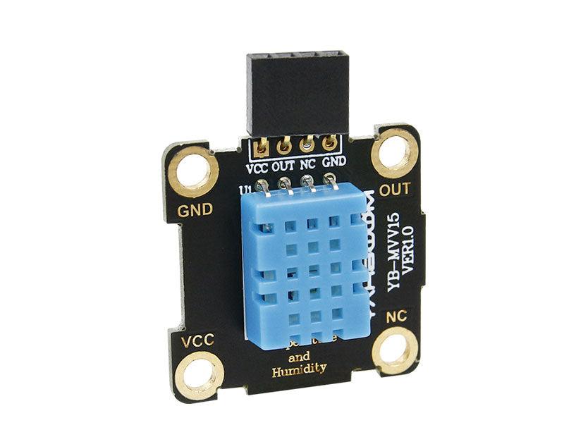 Yahboom YB-M16 V2.0 DHT11 temperature and humidity sensor module, front view with pin labels