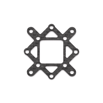 Carbon fiber adapter plate, star-shaped mounting bracket with multiple bolt holes