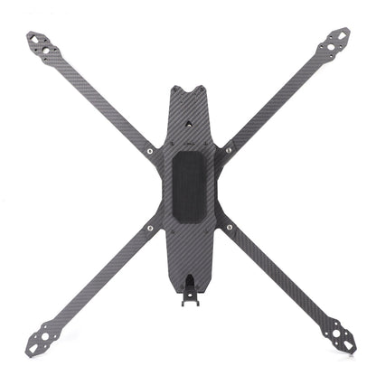 Top-down view of HGLRC MY15 15-inch FPV frame showing X-style carbon fiber arms and body plate