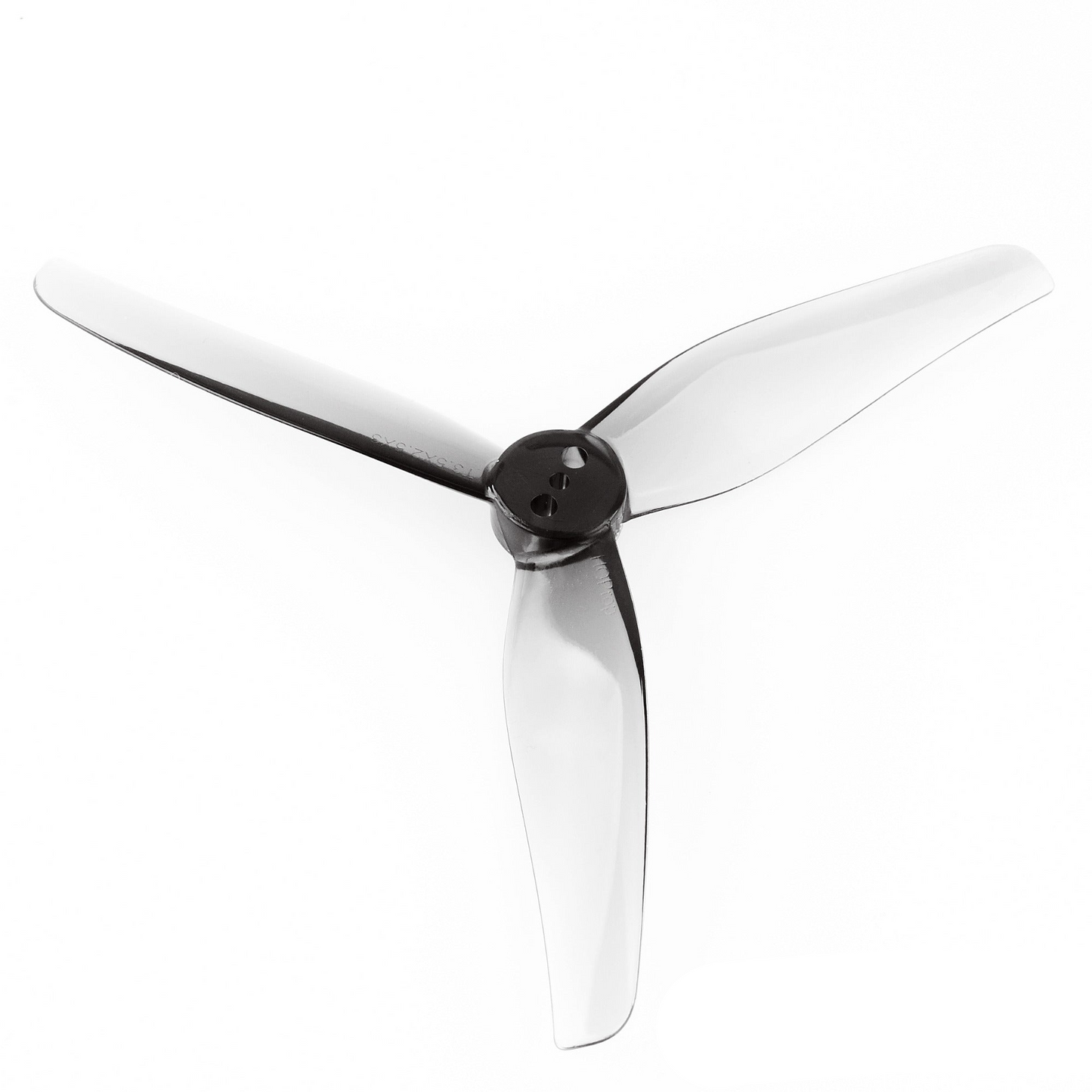 HQProp T3.5x2.5x3 3.5in 3-blade FPV drone propeller, smoke gray polycarbonate