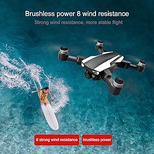 S105 PRO Drone, Brushless power 8 wind resistance Strong wind resislance more slable l