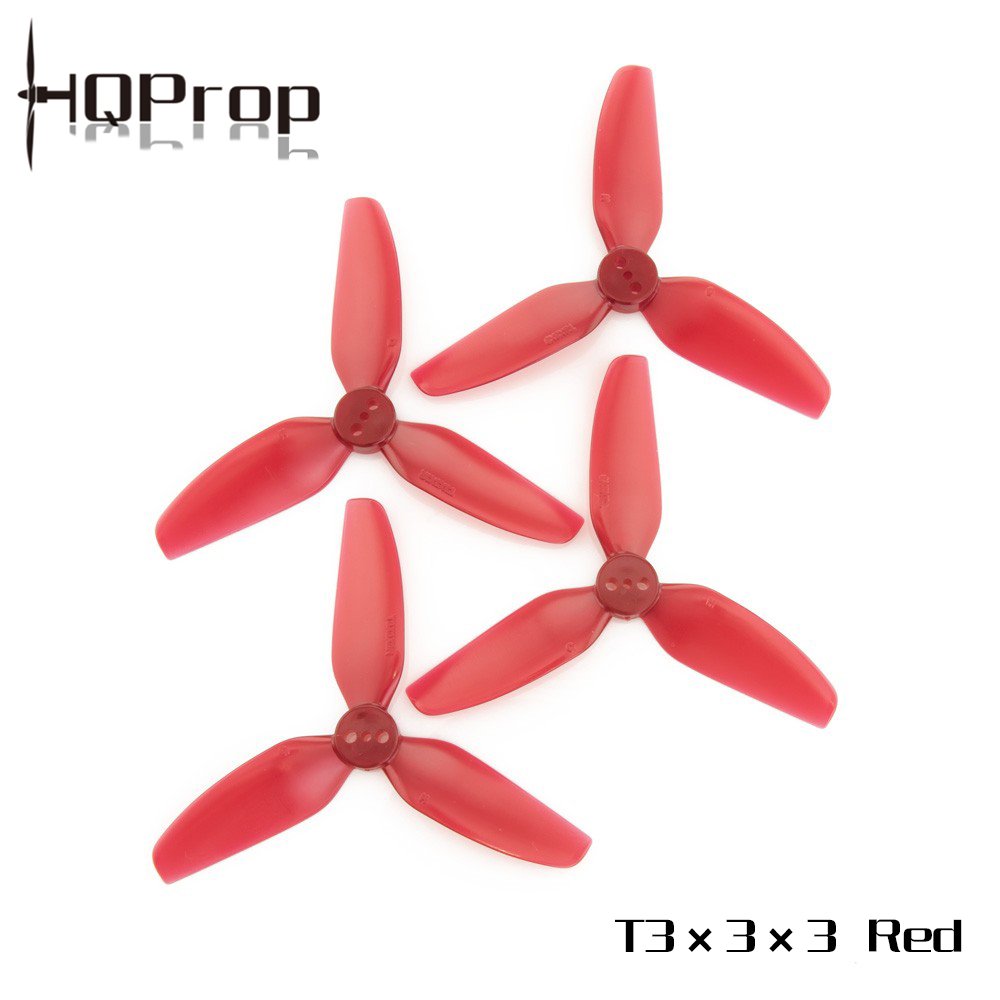 HQProp T3x3x3 প্রপেলার লাল/কালো