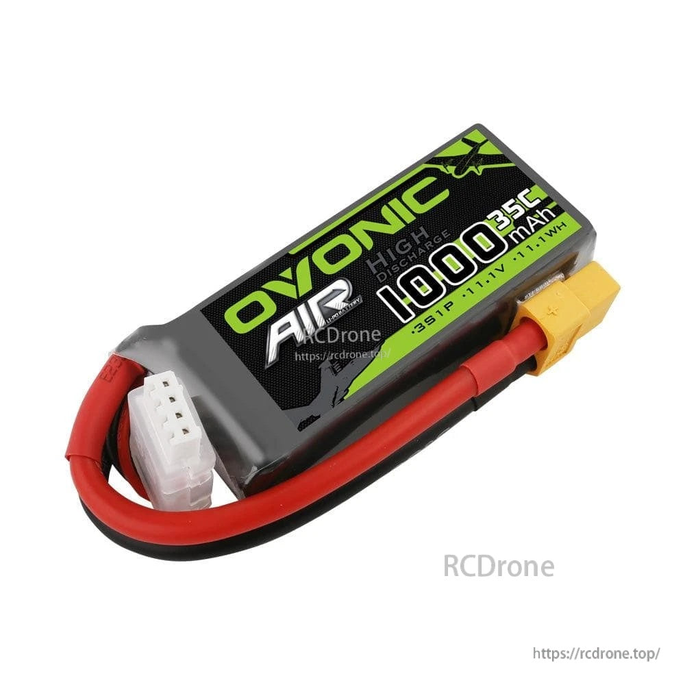 2x Ovonic 1000mAh 3S 11.1V 35C Lipo Battery Pack with XT60 Plug for Airplane & Heli