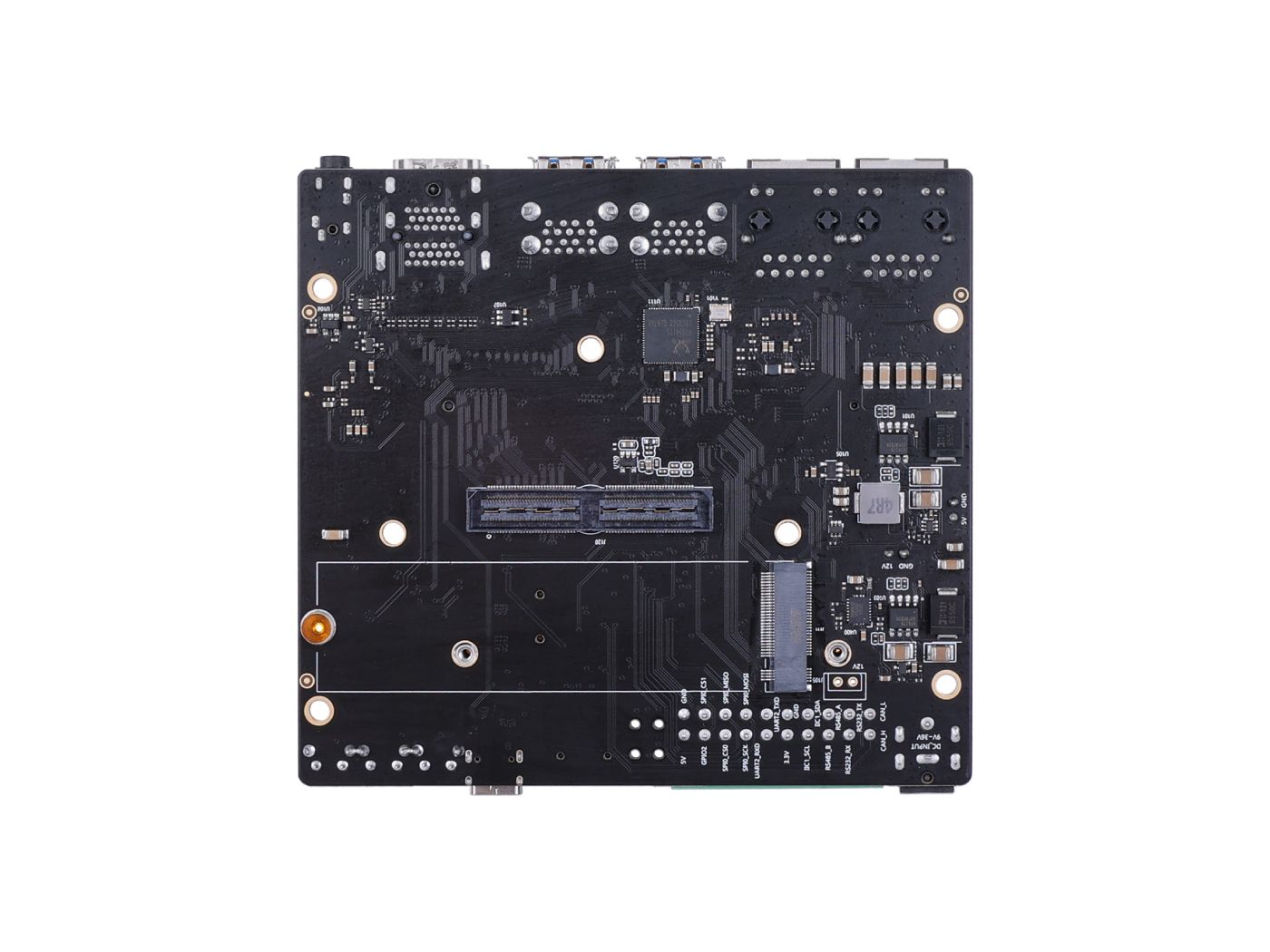 A205E Carrier Board for NVIDIA Jetson Nano/Xavier NX/TX2 NX with Dual GbE, 4x USB 3.1, 2x HDMI 2.0, M.2 Key M, RS232/RS485/CAN