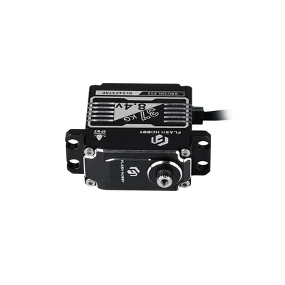 Flashhobby BLS4037RP brushless digital servo with metal case, 37kg 8.4V label, mounting tabs and output spline