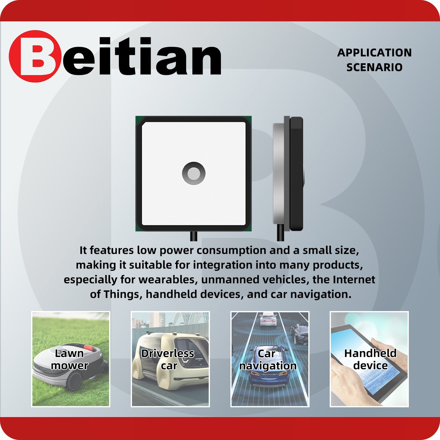 Beitian High Gain Internal GPS Satellite Navigation Antenna for Boat and Vessel Ceramic Antenna  BT-182B