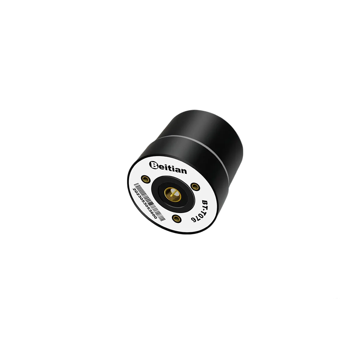Beitian BT-T076 full-band multi-constellation GNSS antenna base view with SMA-J connector