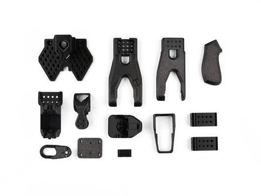 SO-ARM100 Low-Cost AI Arm 3D Printed Skeleton Parts for LeRobot | PLA+ (13% infill), Leader/Follower/Clamps, Black/White/Grey