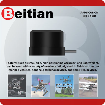 Beitian Autopilot Drone Positioning Helical Antenna GNSS GPS GLONASS Galileo BeiDou BT-502