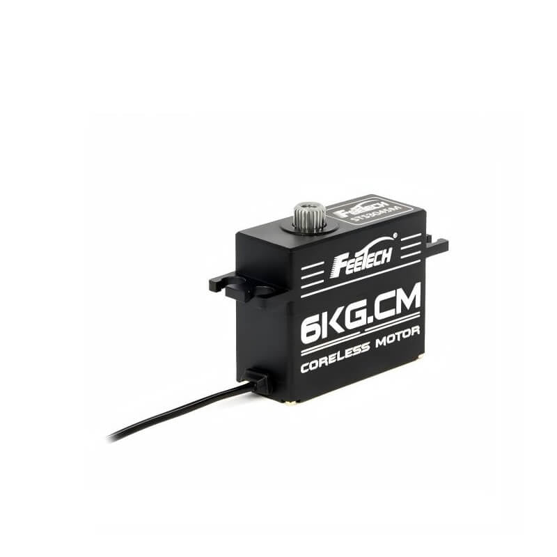 FEETECH STS3045 Servo Motor, Coreless Metal Gear, 6V 6kg 360°, 4.8–7.4V, Serial Bus, Feedback, 25T Spline