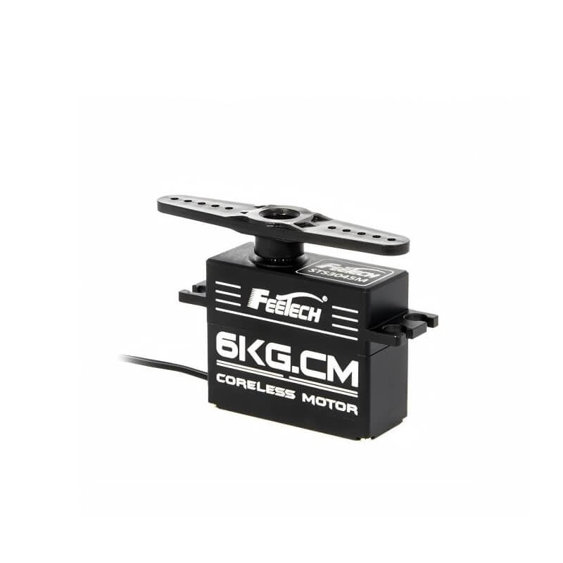 FEETECH STS3045 Servo Motor, Coreless Metal Gear, 6V 6kg 360°, 4.8–7.4V, Serial Bus, Feedback, 25T Spline