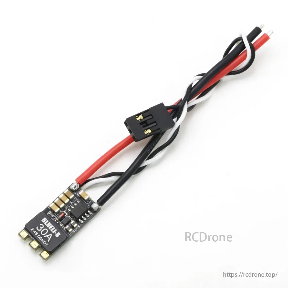 30A 20A BLHeli_S ESC, This ESC is built with high-quality components, has the latest BLHeli_S firmware, and ensures smooth throttle response and fast motor startup.