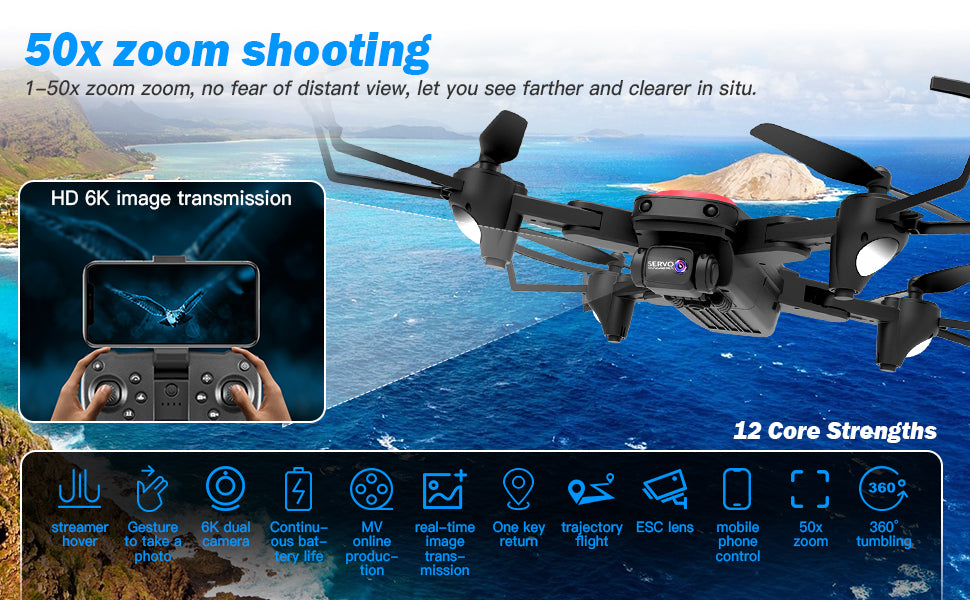 TizzyToy Drone, hover take camera ous bat- online retum flight phone
