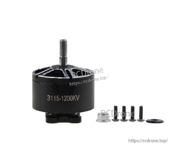 3115 Brushless Motor, 3115-1200KV Brushless Motor with M5 Shaft and Mounting Hardware