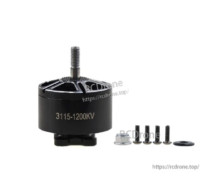 3115 Brushless Motor, 3115-1200KV Brushless Motor with M5 Shaft and Mounting Hardware