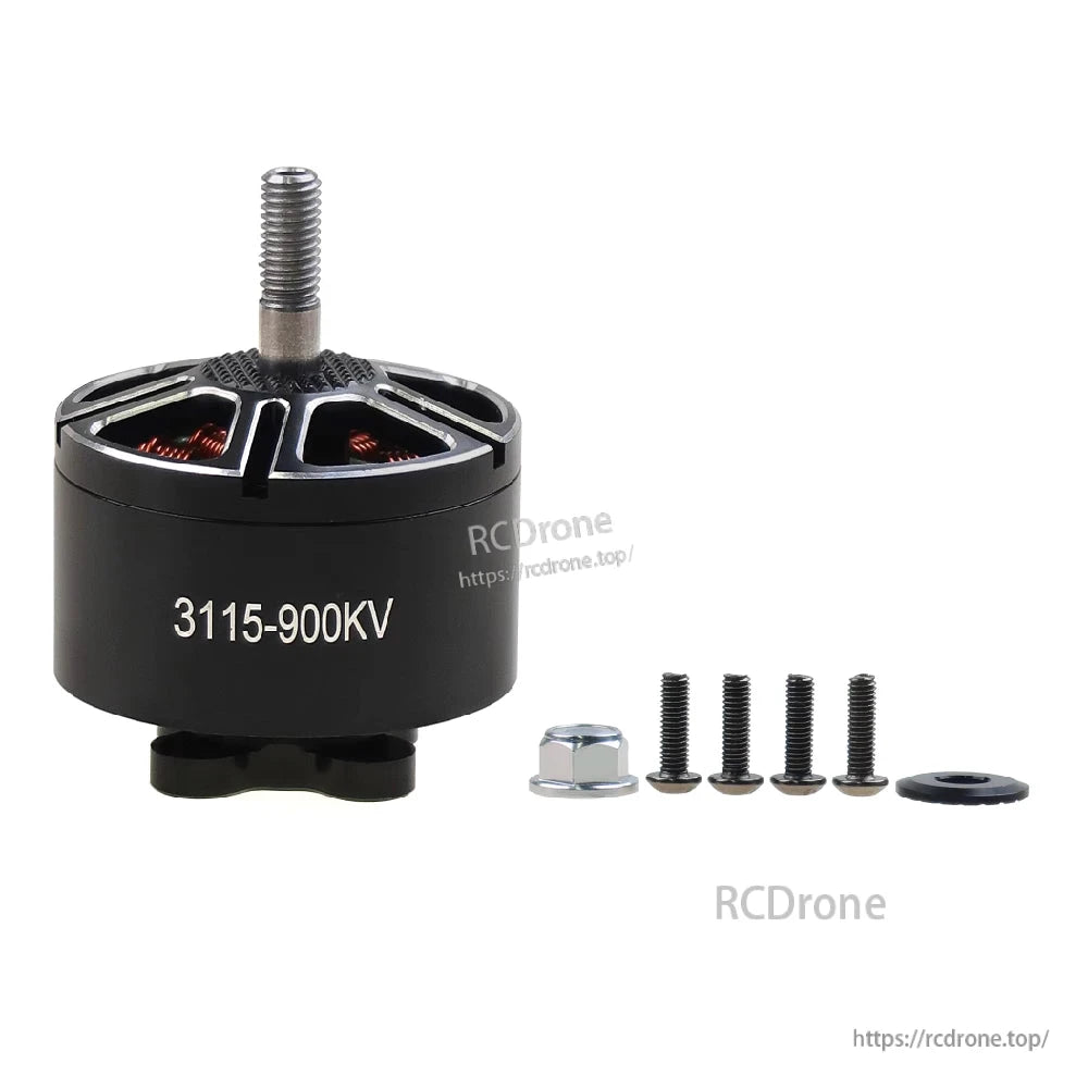 3115 Brushless Motor, 3115-900KV Brushless Motor with M5 Shaft and Mounting Hardware