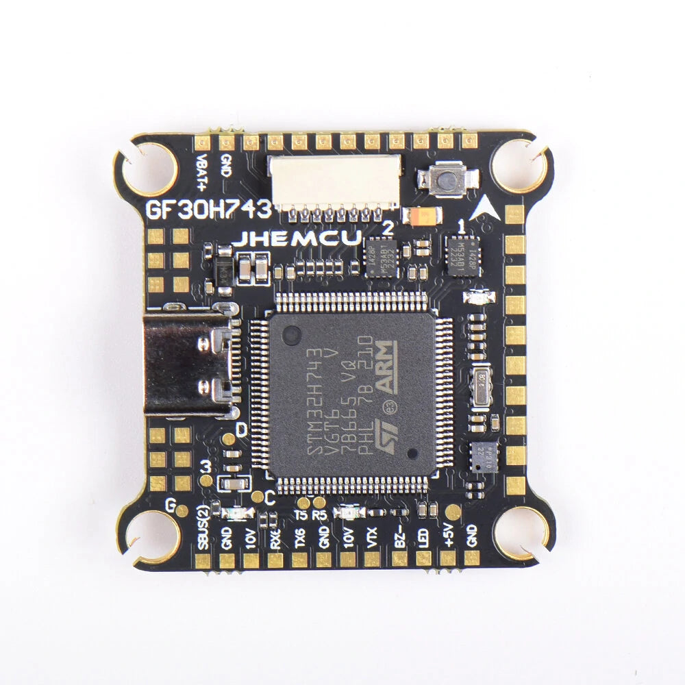 JHEMCU GF30H743 FPV DUAL BEC 5V 10V Flight Controller
