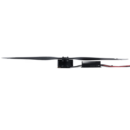 MAD Hummingbird drone power combo with motor, long black propeller, and inline ESC module with wiring