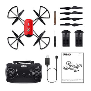 SANROCK H818 Mini Drone, the drone can flip at 4 directions: forward/ backward/ left