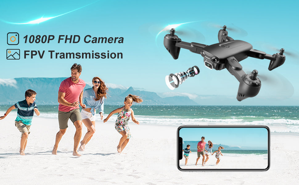 DRONEEYE 4DF6 Drone, the drone flies in any direction in the headless-mode