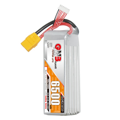 GAONENG GNB HV 6S 22.8V 6500mAh LiHV LiPo battery with XT90 plug and balance lead, front view
