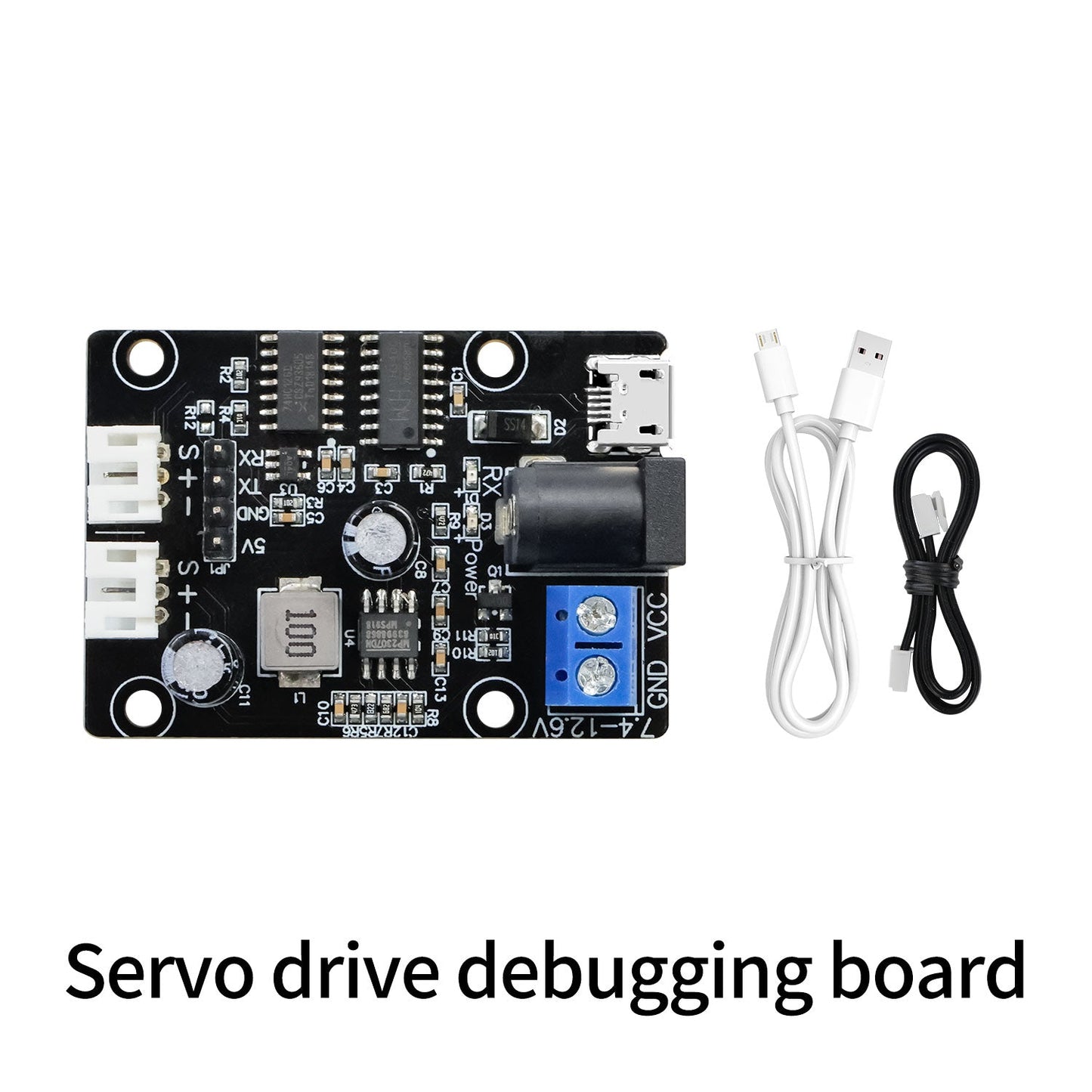 Servo drive debugging board kit with micro USB cable and servo cable