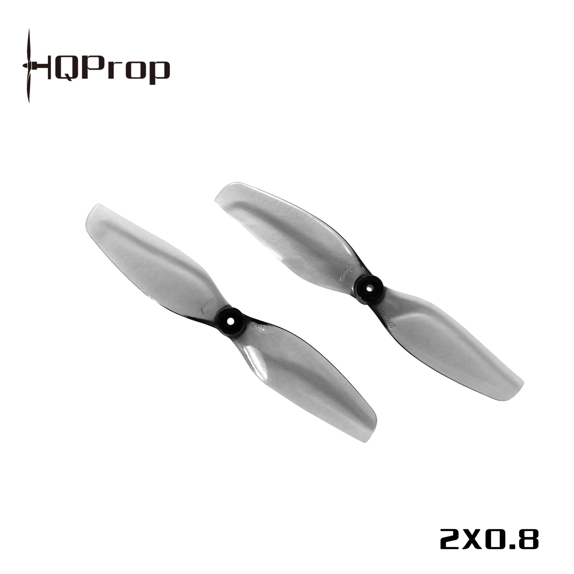 HQProp Ultralight Whoop Propeller with HQProp logo and 2x0.8 size marking on image
