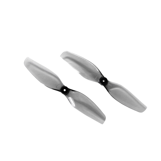 HQProp Ultralight Whoop Propeller set, two-blade grey micro drone props on white background