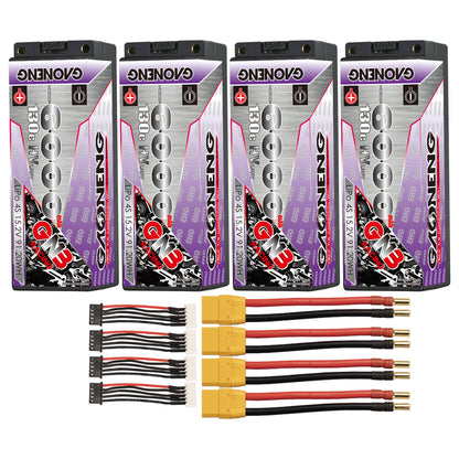 GAONENG GNB LiHV 4S 15.2V 6000mAh 130C 5mm Bullet Hard Case LiPo Battery