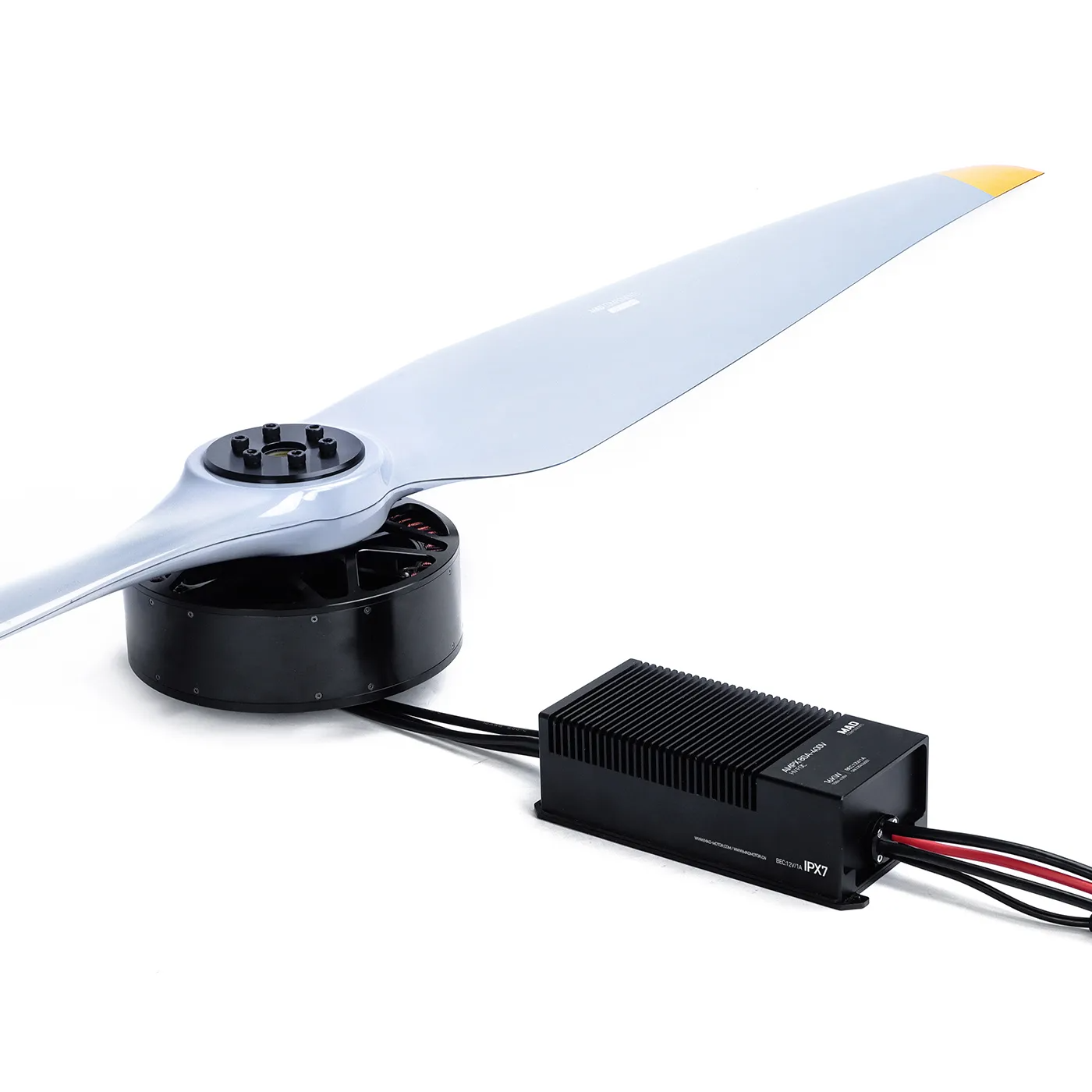MAD HB40 Drone Power Combo, Drone motor with mounted propeller and wired electronic speed controller unit from MAD HB40 power combo