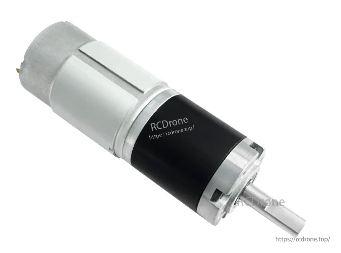 36GP-555 planetary DC gear motor on a white background