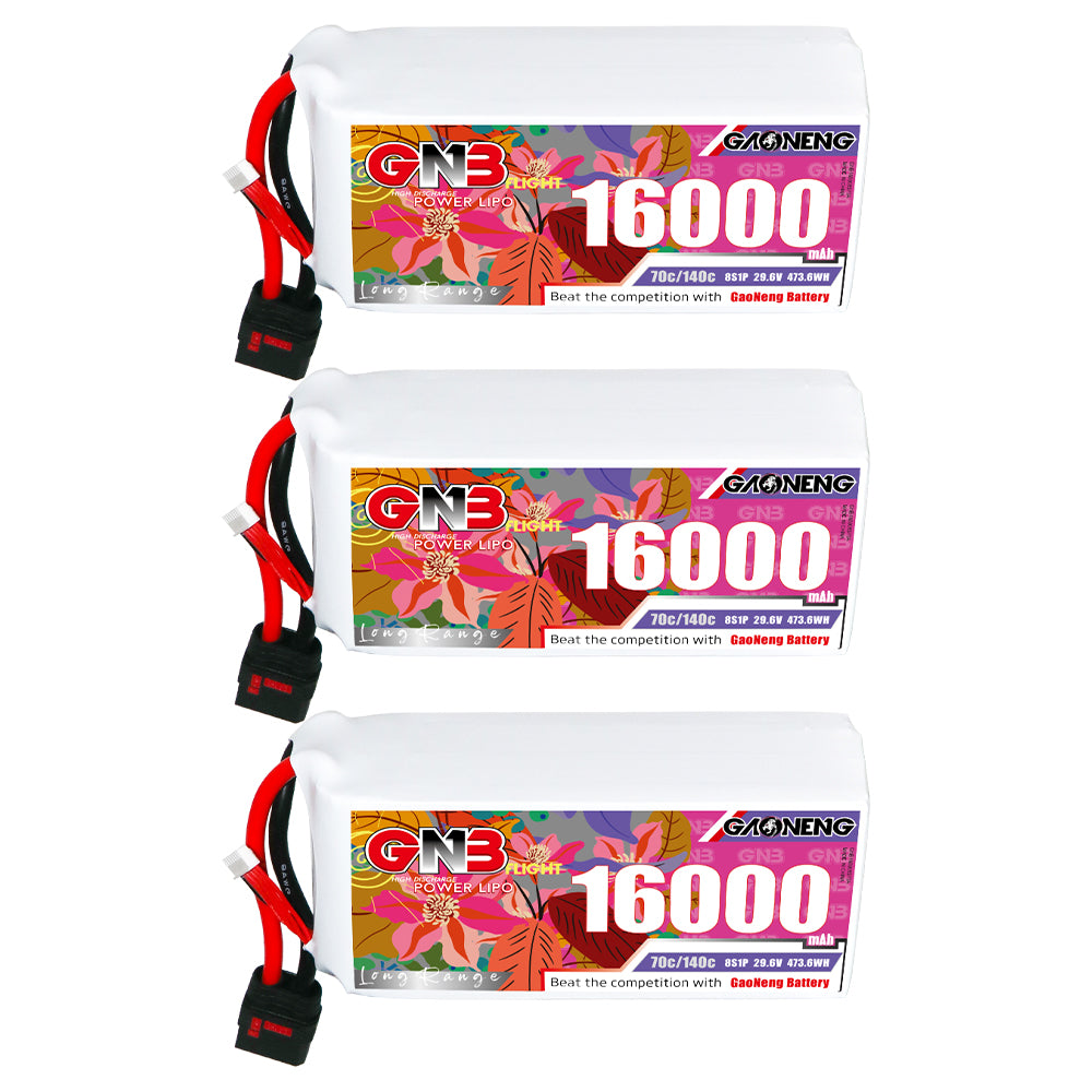 GAONENG GNB 6S1P 22.2V 16000mAh 70C RC LiPo Battery QS8