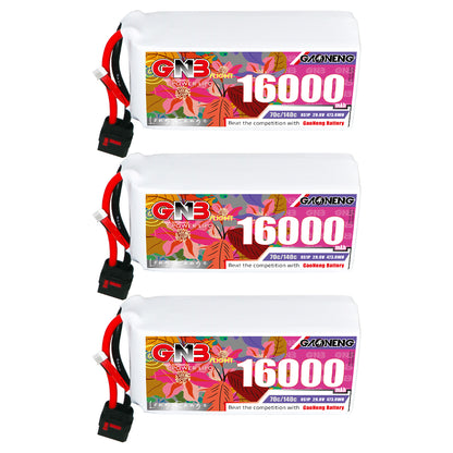 GAONENG GNB 6S1P 22.2V 16000mAh 70C RC LiPo Battery QS8