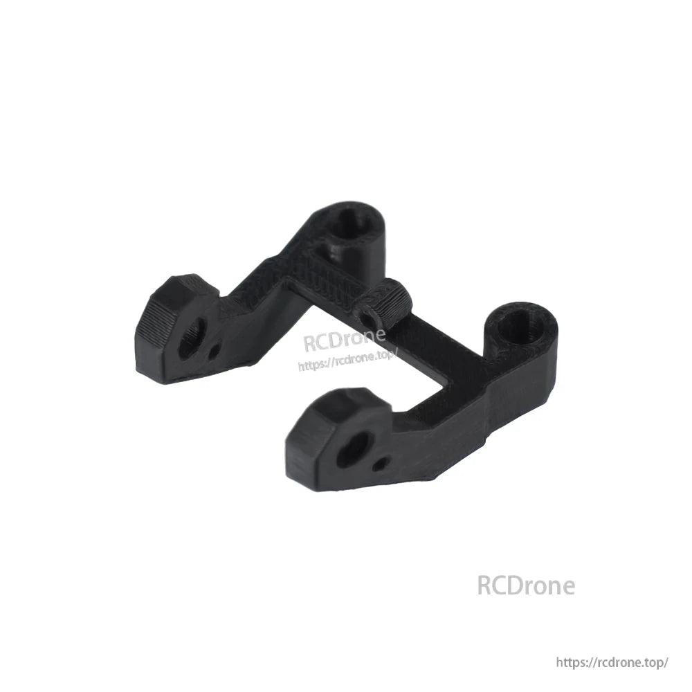 Black 3D-printed GPS/antenna mount bracket for FPV SEEKER 5 HD 5-inch drone frame with dual mounting posts