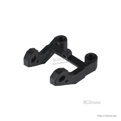 Black 3D-printed GPS/antenna mount bracket for FPV SEEKER 5 HD 5-inch drone frame with dual mounting posts