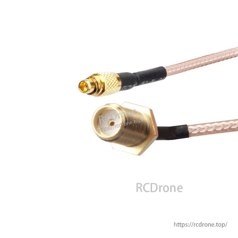 MMCX male to SMA female bulkhead FPV antenna extension pigtail cable with braided coax lead