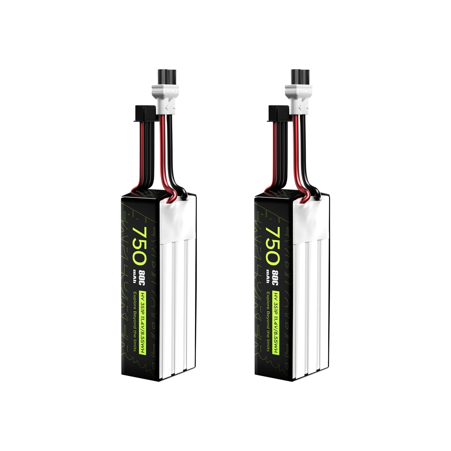 2PCS Flywoo Explorer 750mAh LiHV 3S 80C Battery （Flywoo XT30UP）
