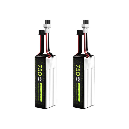 2PCS Flywoo Explorer Batterie 750mAh LiHV 3S 80C (Flywoo XT30UP)