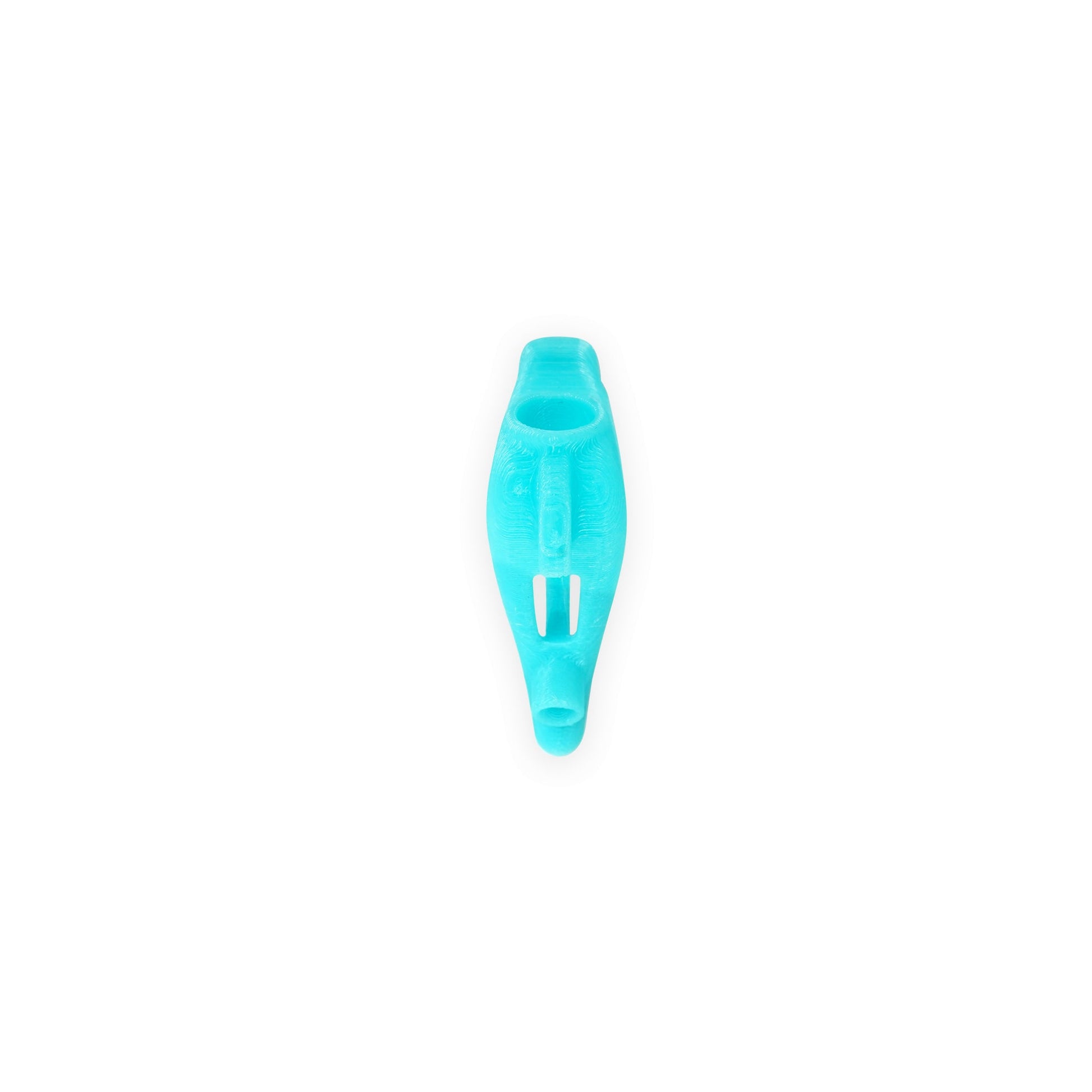 Nanofly16 Canopy in turquoise, top view showing oval openings and vent cutouts