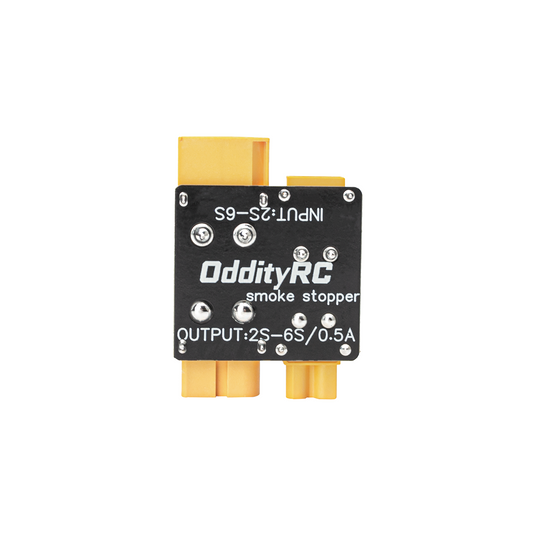OddityRC smoke stopper short circuit protector, resettable fuse board with XT60 and XT30 connectors